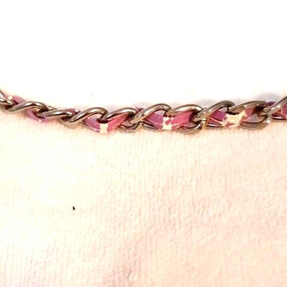 Crossbody Tweed Weave LAVENDER PINK Converible Clutch Purse Elegant Avante Garde - Picture 10 of 14